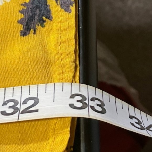 Old Navy Women's Yellow Floral Short Sleeve Crew Neck Mini Dress XS NWOT - Picture 9 of 9